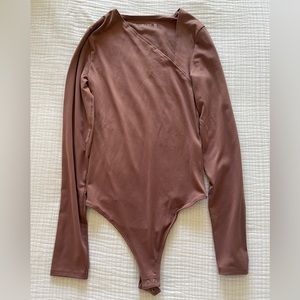 Abercrombie & Fitch Mauve Long Sleeve Bodysuit